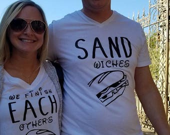 Couples Shirts for Disney We Finish Each Others Sandwiches Frozen Set