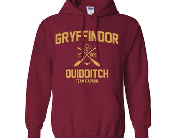Harry Potter Sweatshirt Gryffindor Sweatshirt Harry Potter Gryffindor Quidditch Hogwarts Hoodie Sweater Sweatshirt Crewneck Apparel Unisex