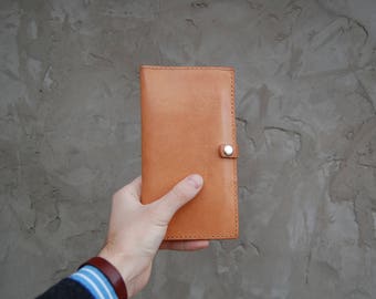 Leather Monogramed Travel Wallet, Passport wallet, Personalized, Travel Passport Holder, Document organizer, Boarding pass holder, mens gift