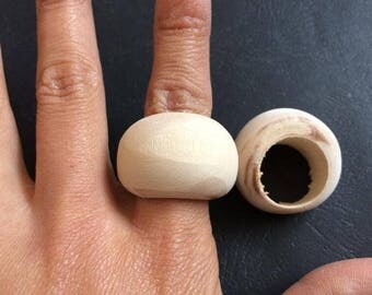 one piece 30mm Big Natural Wood Ring for your handmade ( NW355)