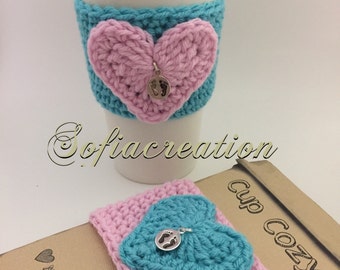 Coffee cozy-nicu nurse gift -Coffee cup cozy -Nurse gift -Mommy to be gift-Crochet coffee cozy-