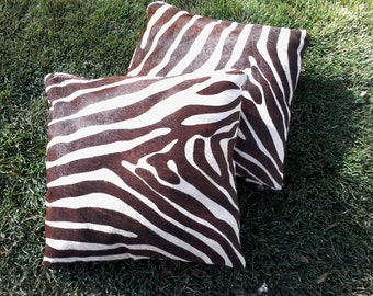 Items Similar To Fuchsia Zebra Decorative Pillow Cover 18x18 Or 20x20   Il 340x270.1077455952 H37p 