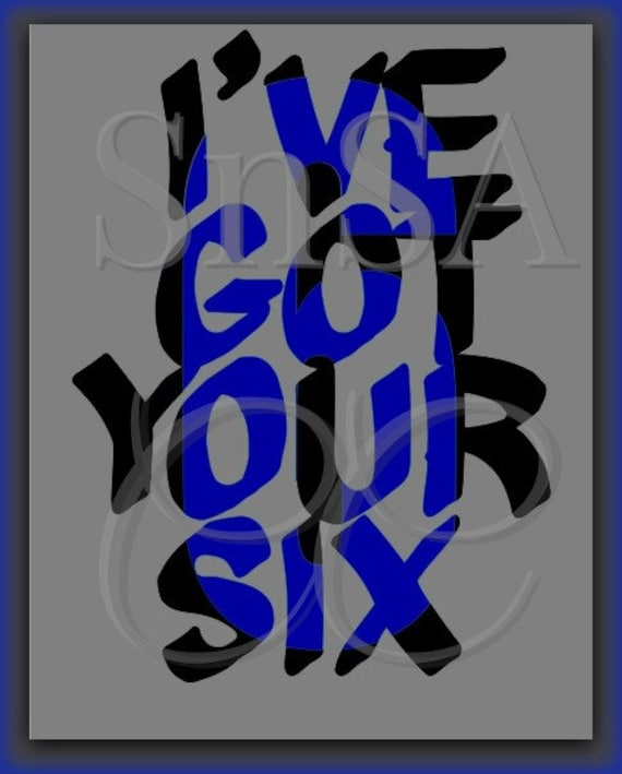 Download Police Badge SVG Six Thin Blue Line Love Team Shirt Hat Sign