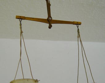 antique Apothecary Chemist brass balance scales