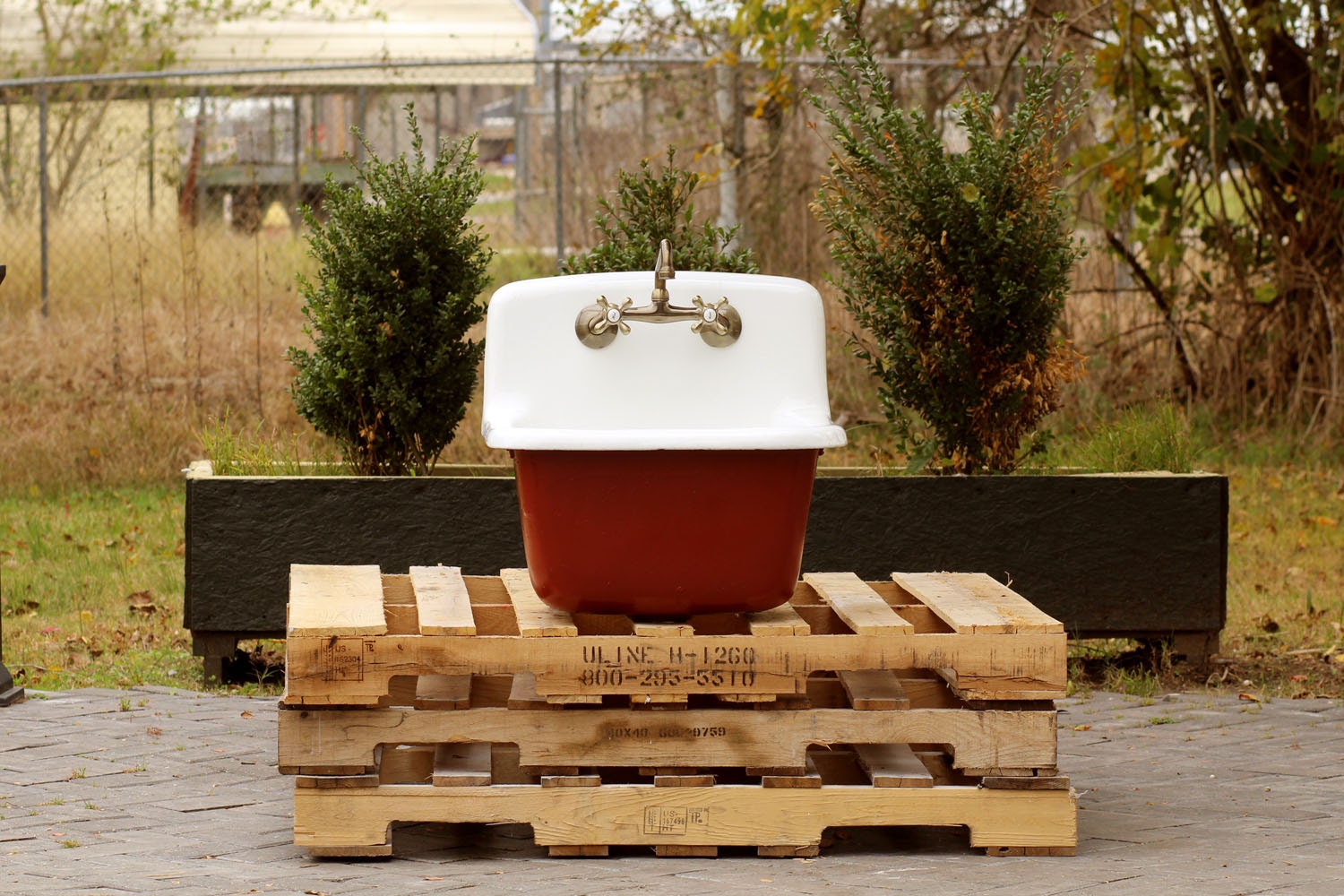 Vintage Style Deep Utility Sink Antique Inspired High Back