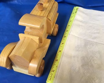 Small Wooden Toy Pickup Truck