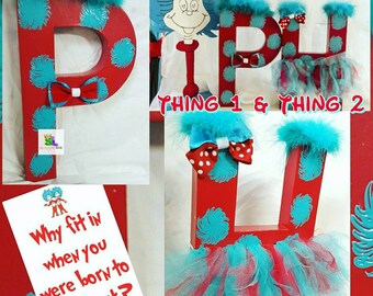 Thing 1 and Thing 2 party Thing 1 and Thing 2 birthday Thing 1 and Thing 2 party ideas Thing 1 and thing 2 party decor Dr. Suess party