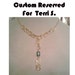 Reserved for Terri S. - Double Infinity Necklace in Gold with Swarovski Emerald Cut Crystal - 18"