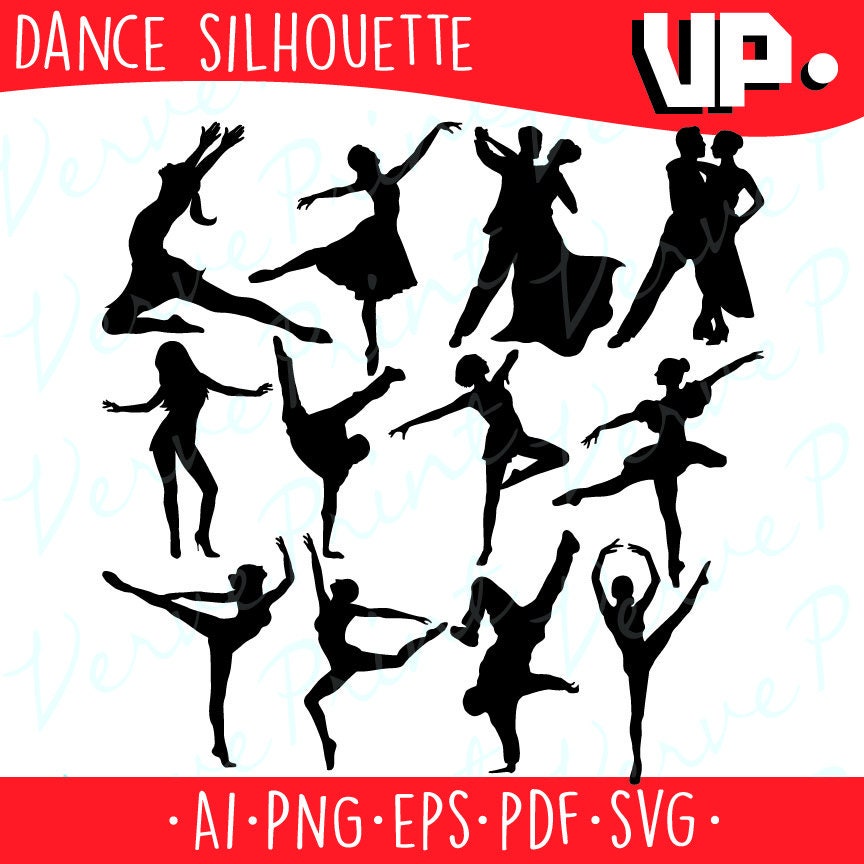 Download Dance Silhouette Svg Ai Eps Pdf Cutting file Dancer SVG