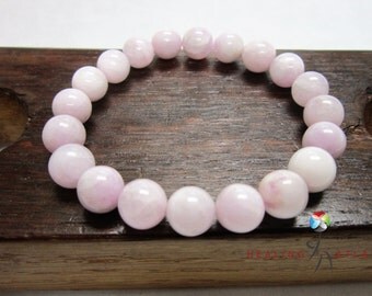 Kunzite Bracelet Lilac Gemstone Bracelet Madagascar Kunzite Crown Chakra Bracelet Lilac Kunzite Bracelet Anxiety Bracelet Kunzite Bracelet