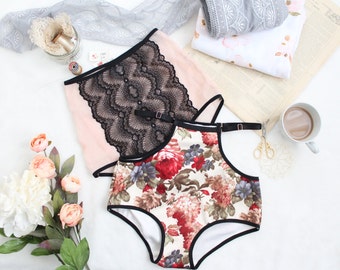 High Waist Panties Sewing Pattern Vintage Style Pin Up Ohh Lulu 1316 Ava Panties PDF Instant Download