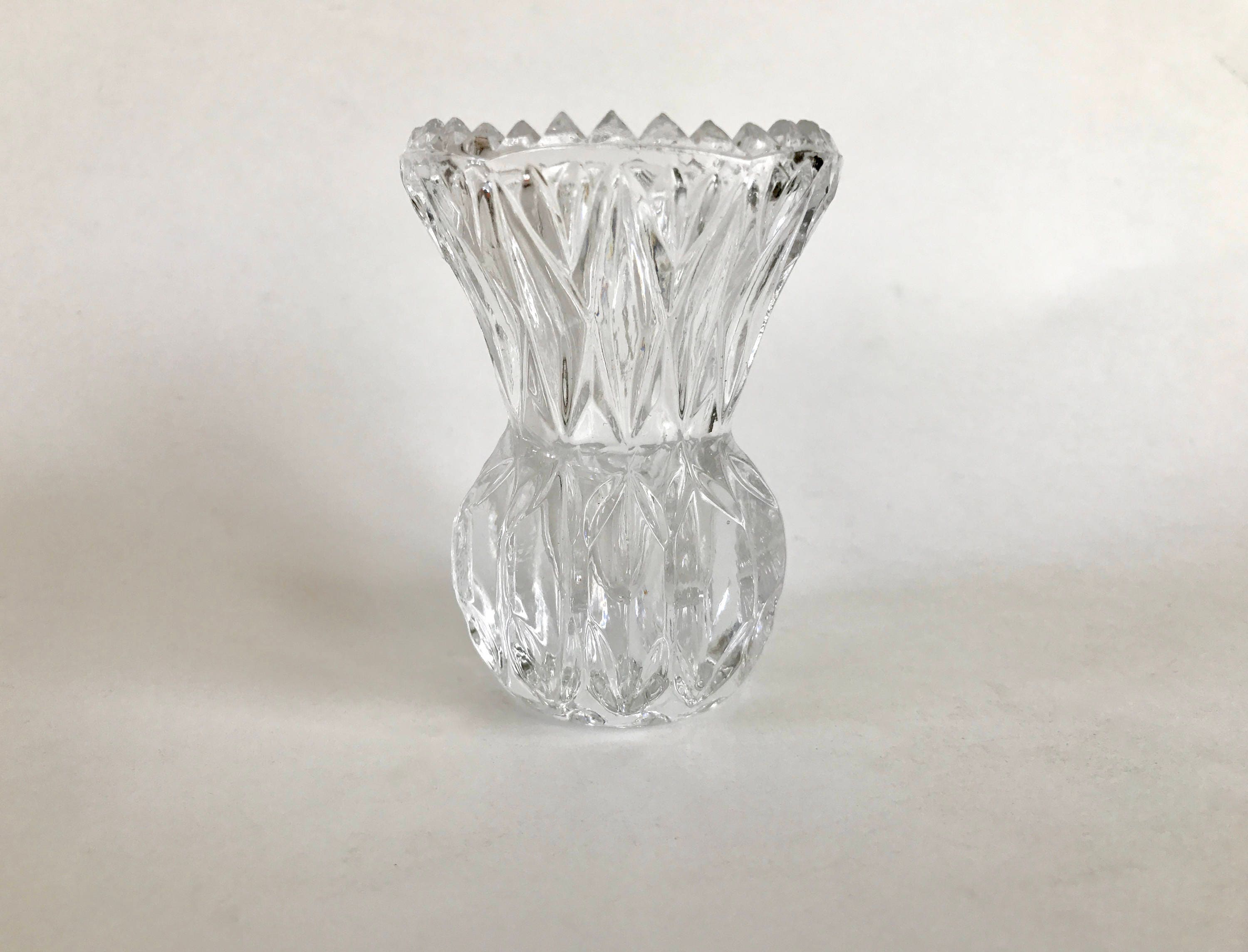 Vintage Princess House Small Cut Crystal Bud Vase