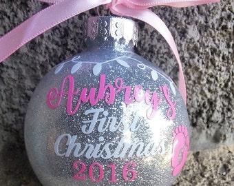 Baby's First Christmas Ornament, Baby's 1st Christmas Ornament