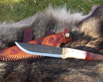 6' LM Hunter Bushcraft Knife, Camping , Survival Handmade