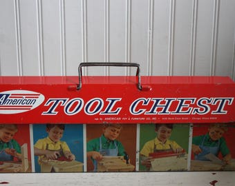 vintage toy tool box