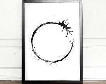 Arrival Print, Alternative Minimalist Movie Poster, Heptapod Print, Arrival Poster, Heptapod Poster, giclee art print