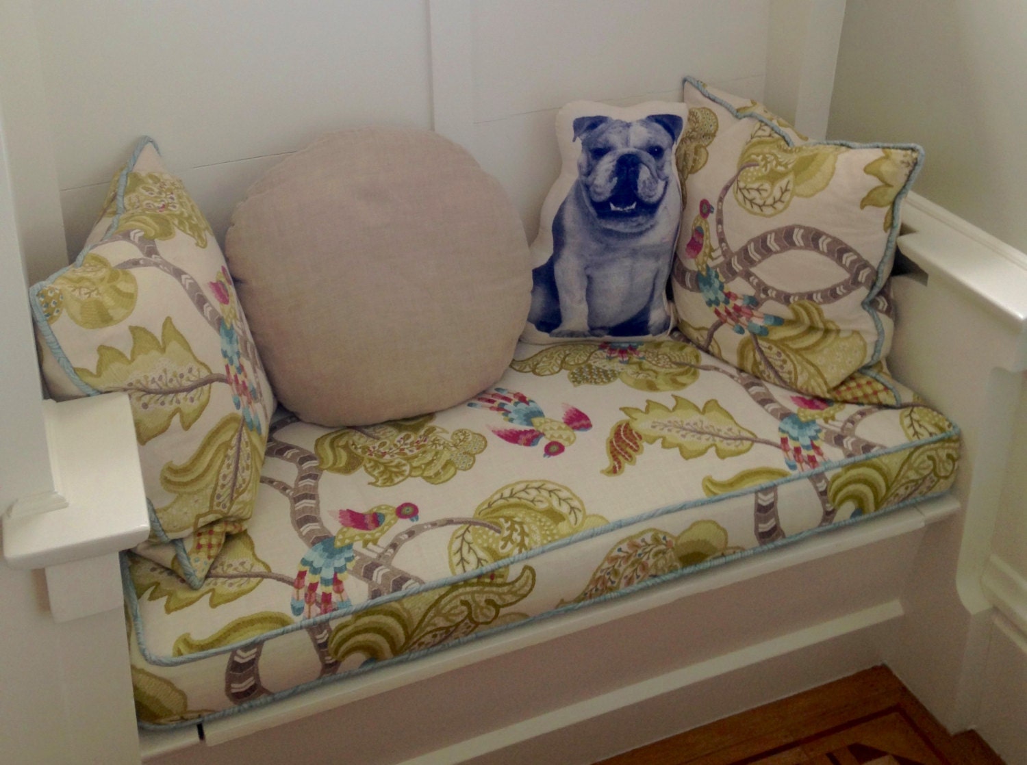 Your Choice of Fabric Custom Bench Box Cushion Including Foam