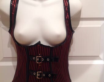 Underbust Corset/Bustier, plaid detail