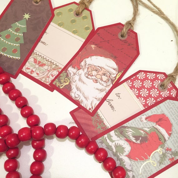 christmas gift tags set of five gift tags holiday gift christmas gift tags set of five gift tags holiday gift