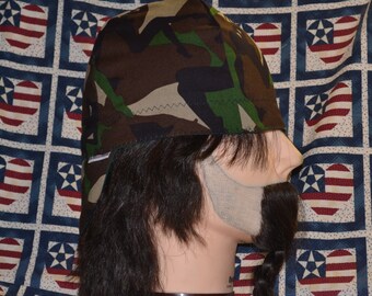 Handmade High Quality Camo Women Silhouette Reversible Welders Caps
