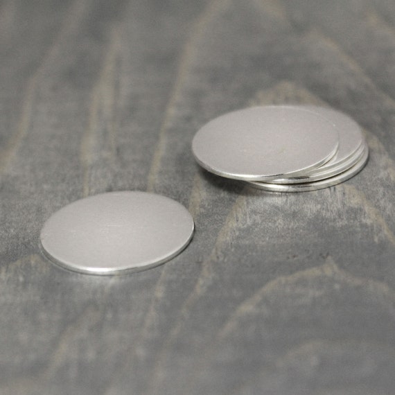 Sterling Silver Stamping Blank 10 Pack 3/4 Inch Disc 20