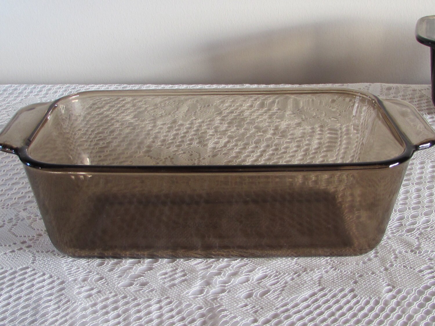Pyrex Brown Glass Loaf Pan No. 213R 8.5 X 4.5 Smoke