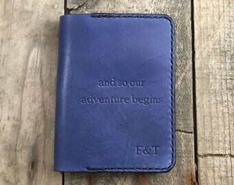 Personalised Leather Notepad Cover, Leather Notebook Cover, Leather Journal Cover, Full Grain Veg Tan Leather, Internal Leather Pen Holder