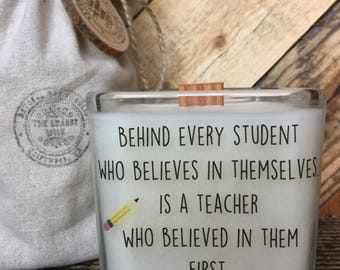Soy Candle / Teacher Candle / Teacher Gift / Back To School / Gifts For Teachers / Teacher Appreciation / Custom Request