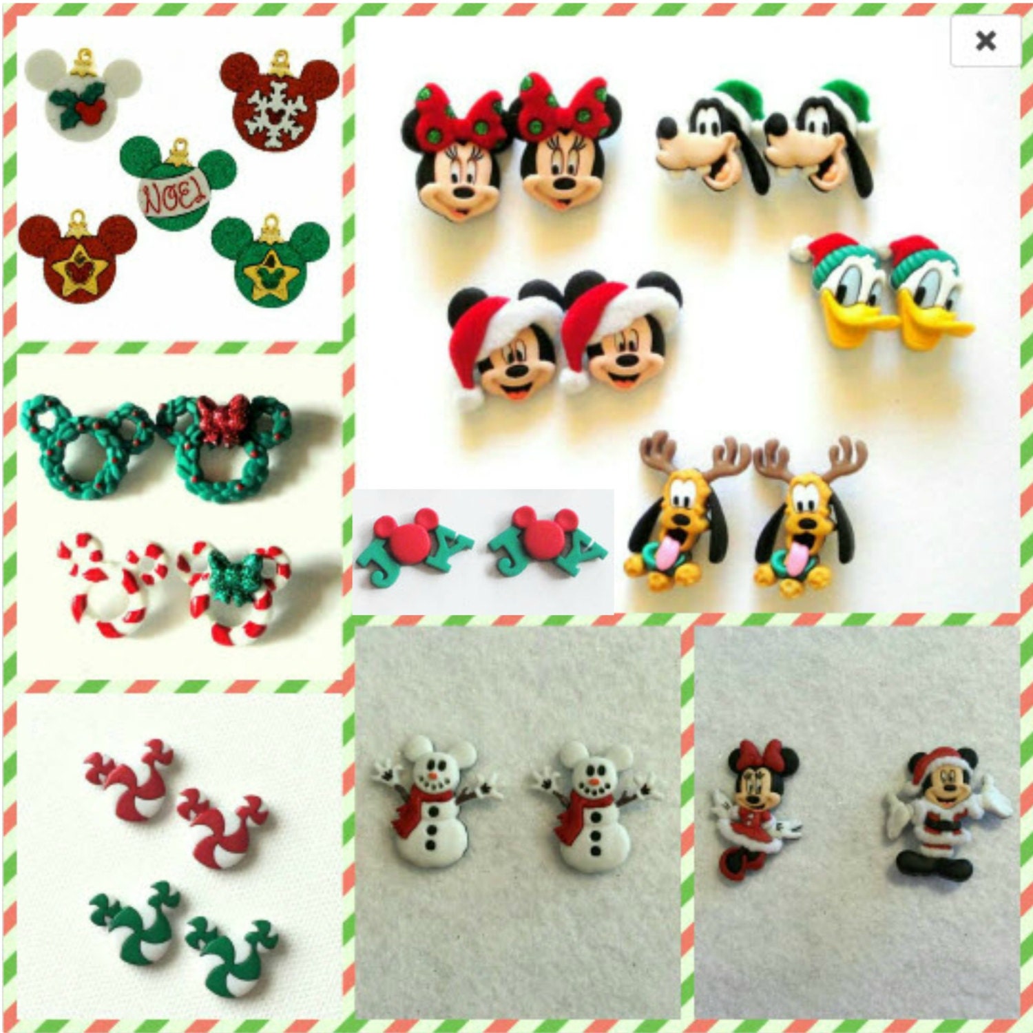 Disney Christmas Earrings Multiple Styles