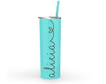 Personalized Steel Tumbler, Skinny Steel Tumbler, Custom Tumbler, Stainless Steel Engraved Tumbler, Stainless Steel Cup, Tumbler with Name