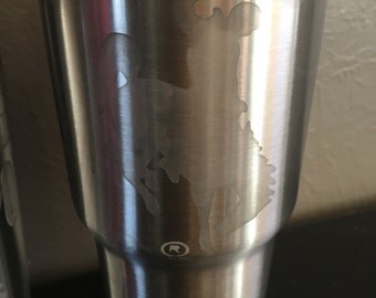 30 oz Stainless Steel Etched UW mugs