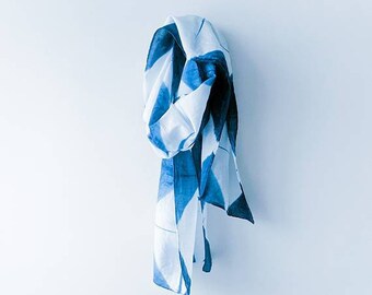 Full Bloom Shibori scarf