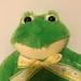 weighted frog plush