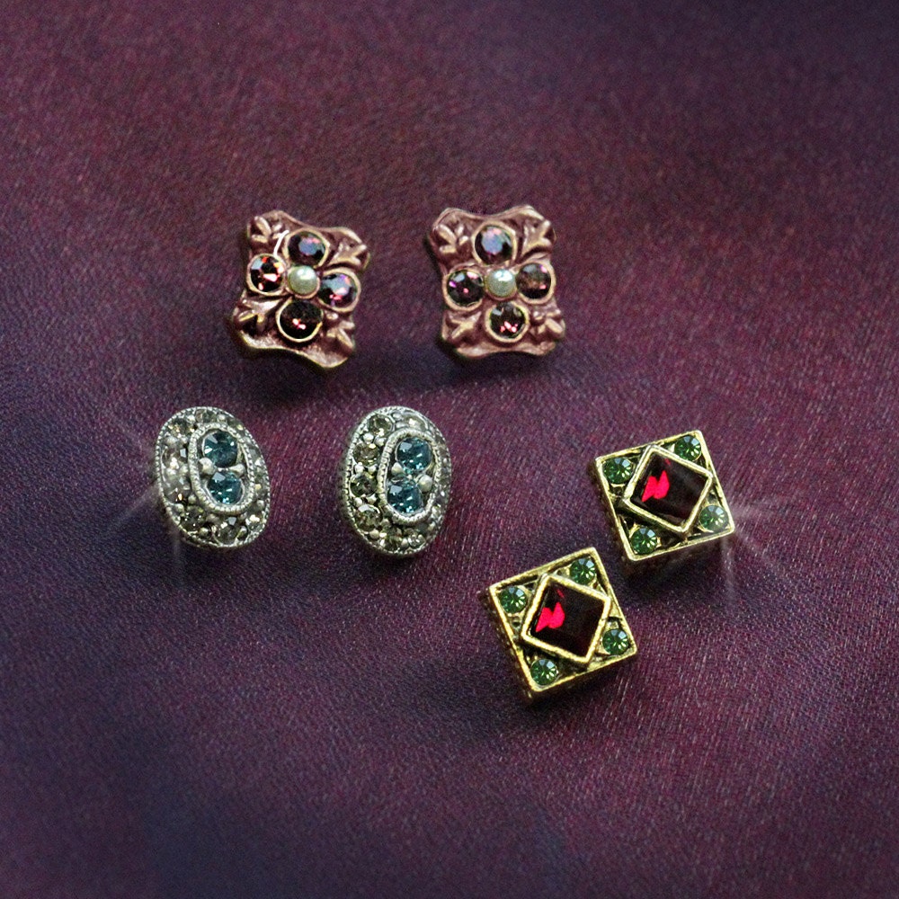 Stud Earring Set Stud Earrings Tiny Stud Earrings Set of 3