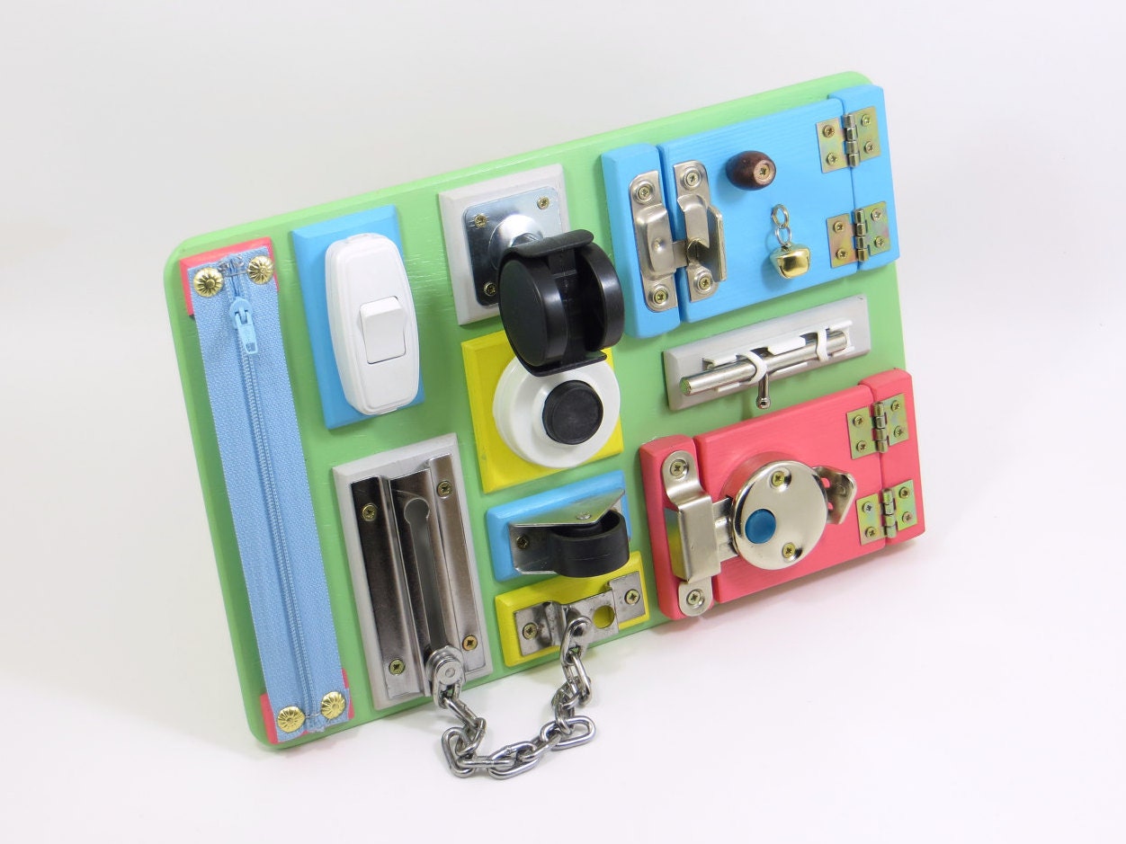 Fine motor skill sensory board Busy board by LinearaHandMade