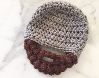 Crochet Beard hat, Crochet baby beard hat, beard hat, baby boy hat, boys hat, crochet beard beanie, crochet men's hat, men's hat