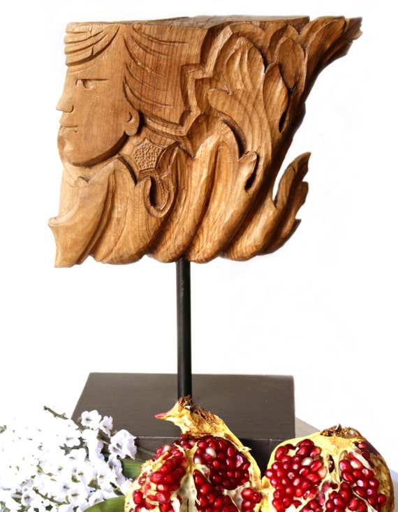 Items similar to OOAK, carved WOOD SCULPTURE, italian art, decoration