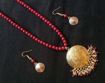 Indian Jewelry, maroon or black necklace set, maroon necklace, black necklace, Bollywood jewelry, Black indian necklace, black gold Indian