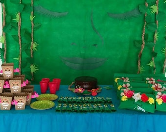 DIY Moana "Returns the heart of Te Fiti" Birthday Party Decoration