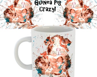 Guinea pig mug, guinea pig gift, guinea pig guinea pig crazy, ceramic mug, guinea pig cup, animal mug