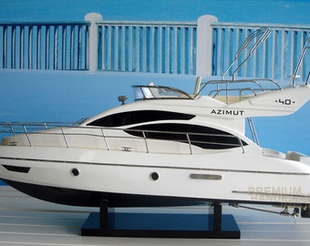 Handcrafted Azimut 40 Modern Yacht Boat Model