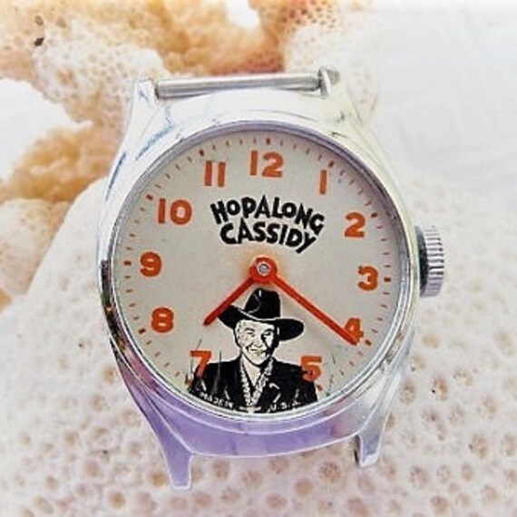 Hopalong Cassidy Cowboy Watch Face Hoppy Wristwatch needs