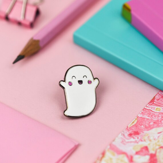 Ghosty Enamel Lapel Pin Cute kawaii pin hat badge