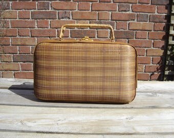 Sac à main osier. Wicker handbag. Vintage. Campagne. France