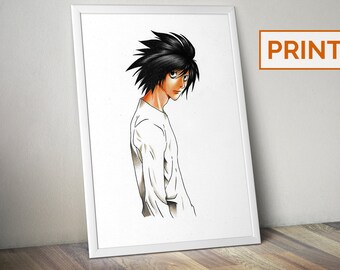 L Lawliet || Death Note || PRINT