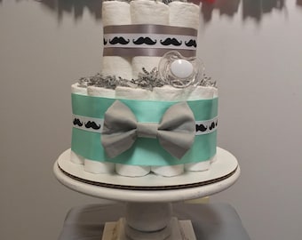 Mini Little Man Diaper Cake