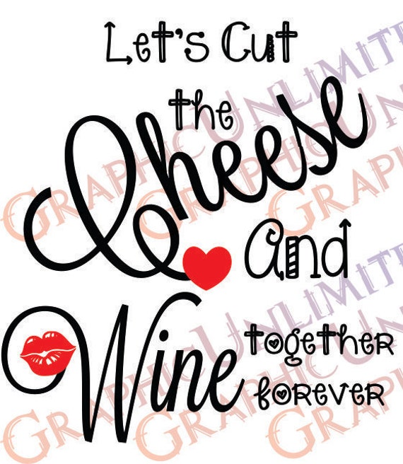 Items similar to Cheese and Wine SVG on Etsy