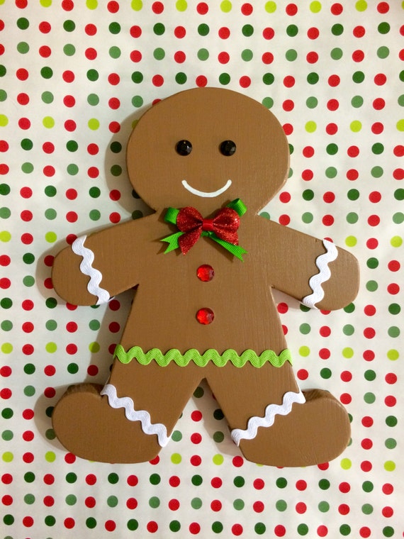 Adorable Wood Gingerbread Man Decor By Ljwooddesigns On Etsy 8982