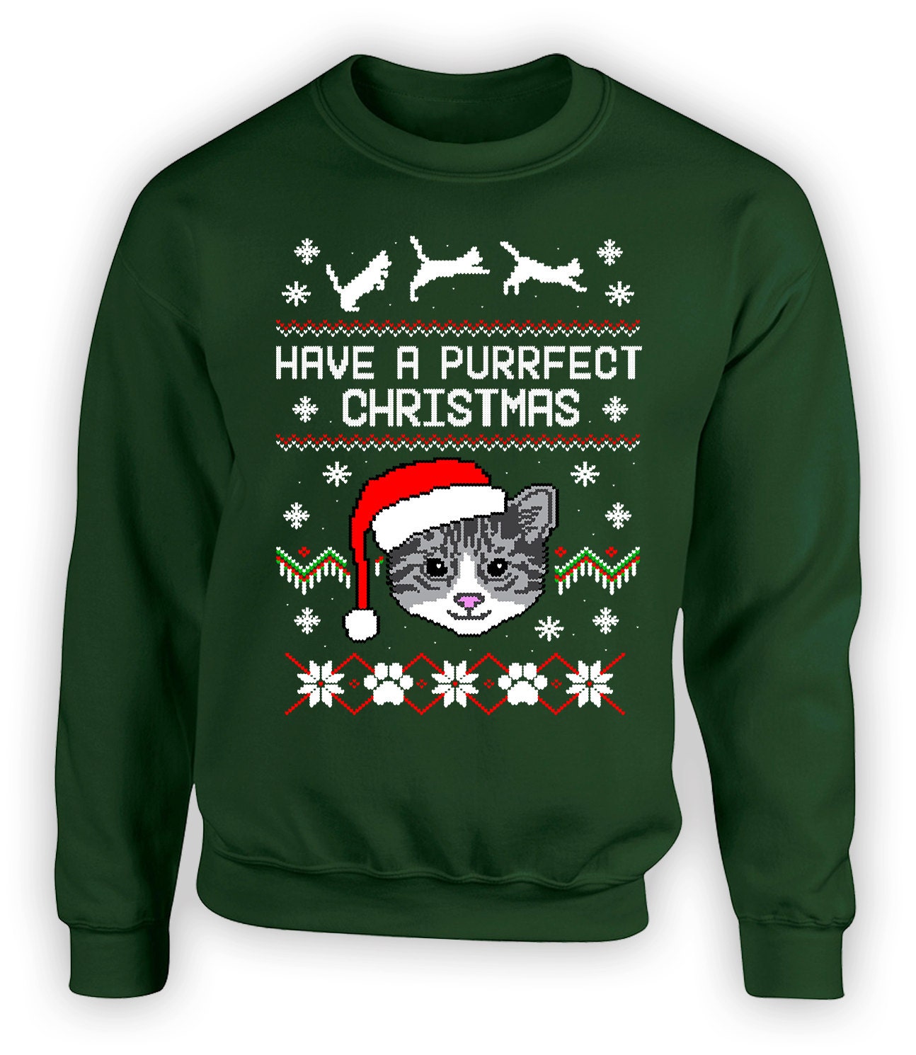 Funny Holiday Gifts For Cat Lovers Ugly Christmas Sweater Cat