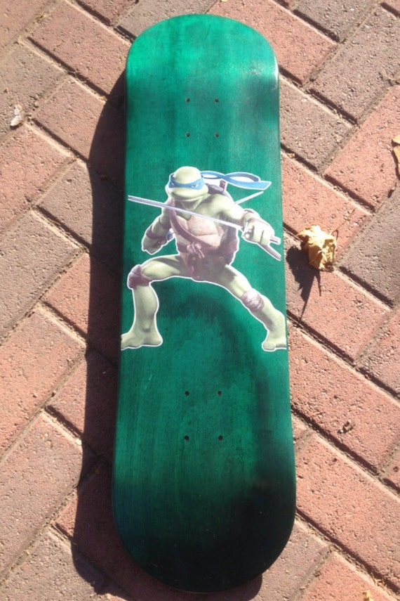 Custom Turtle Skateboard Deck Symmetrical Shape